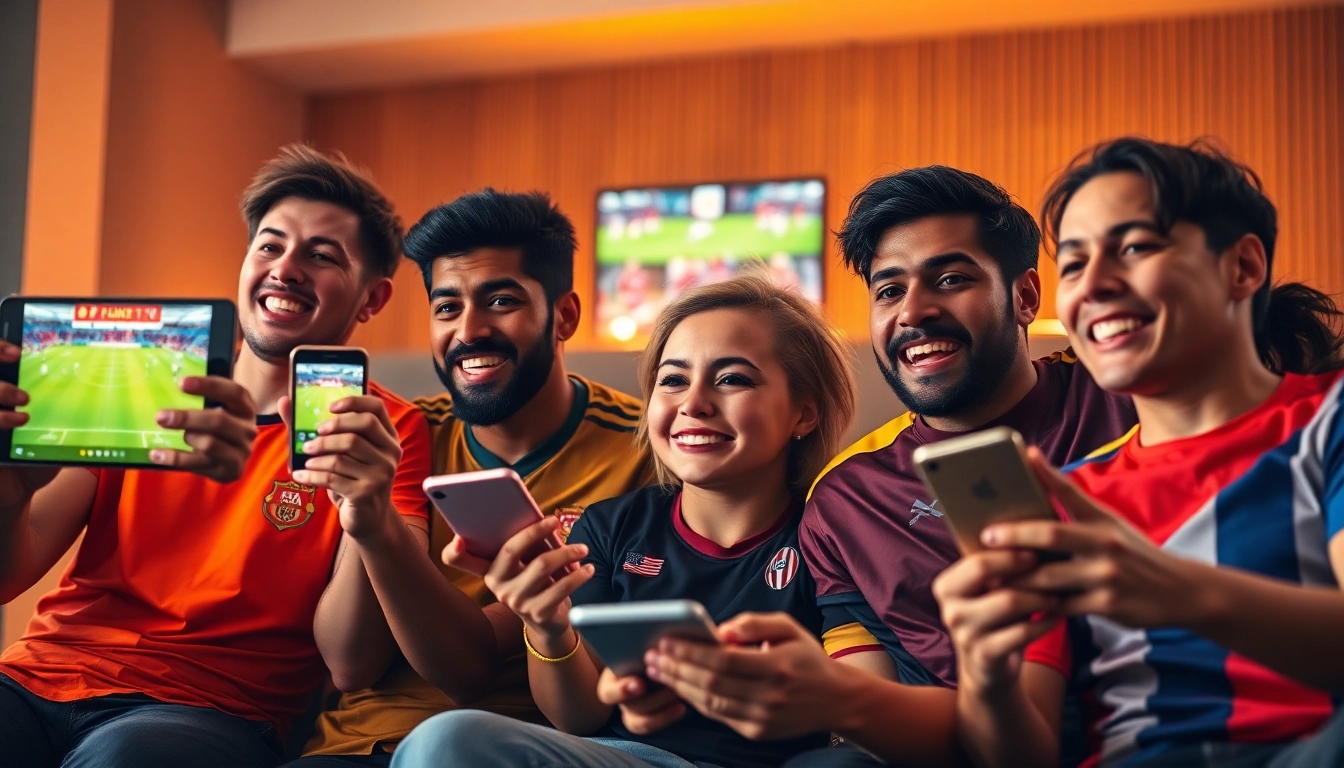 Fans enjoying live football on LuongSonTV with quality streaming experience.