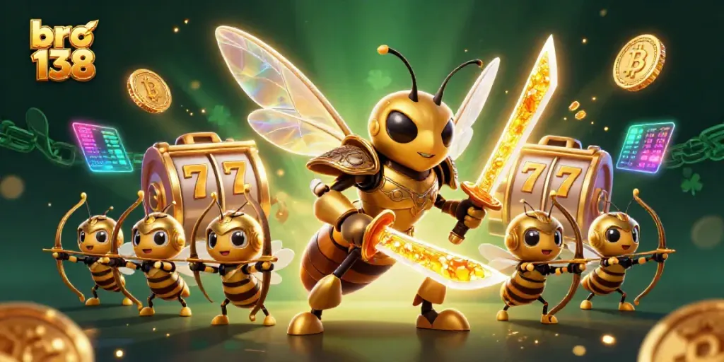 Spin and win this exhilarating bro 138 adventure with engaging slot reels and golden coins!