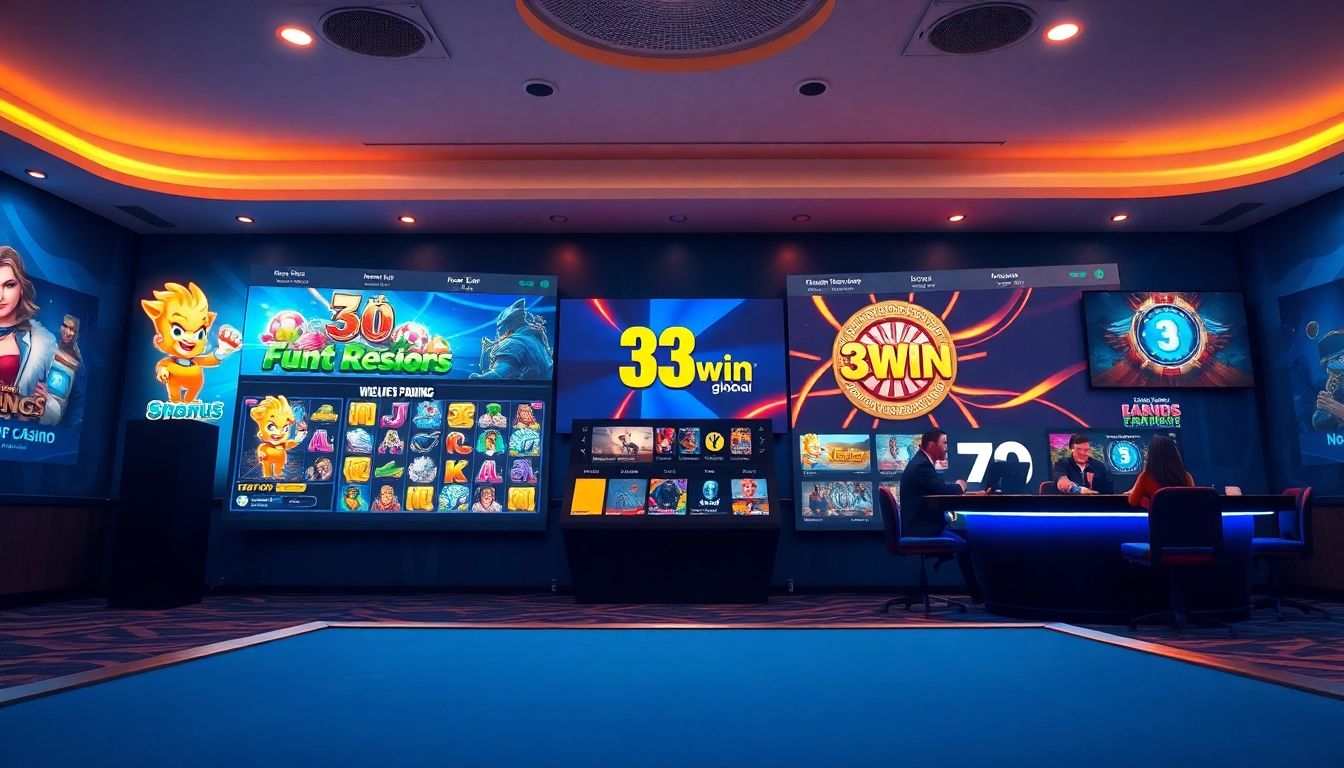 Engaging online gaming scene featuring diverse game options at https://33win.global/.