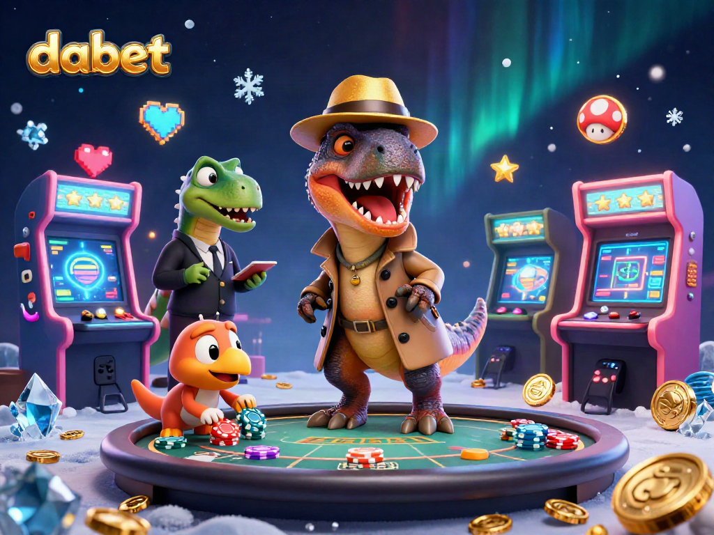 Trải nghiệm chơi game tại dabet với velociraptor và stegosaurus tại bàn blackjack.