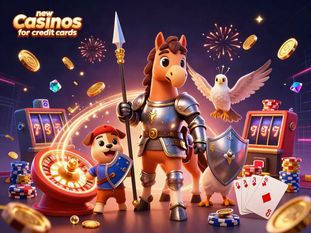 Experience new casinos for credit cards with vibrant games, sparkling coins, and engaging characters.