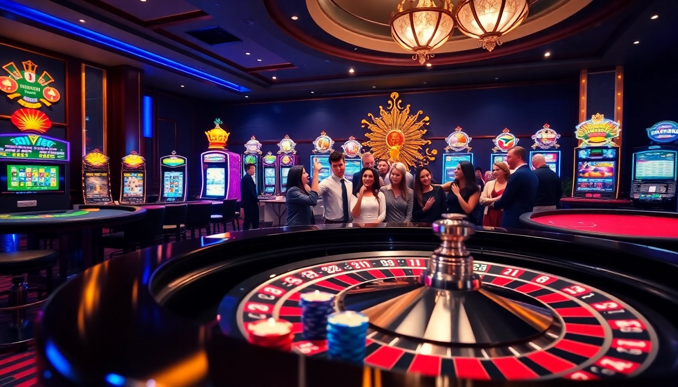 Experience thrilling gameplay at king88 casino with vibrant tables and joyous players.