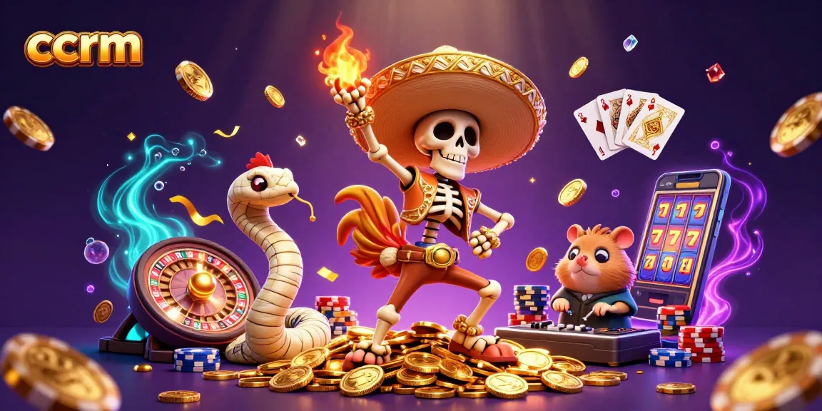 ccrm specialists reveal thrilling visuals of animated casino adventures with vibrant characters.