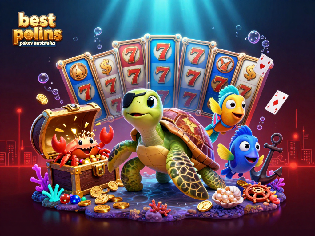 Play the best online pokies Australia for exciting wins amidst vibrant characters and colorful elements.