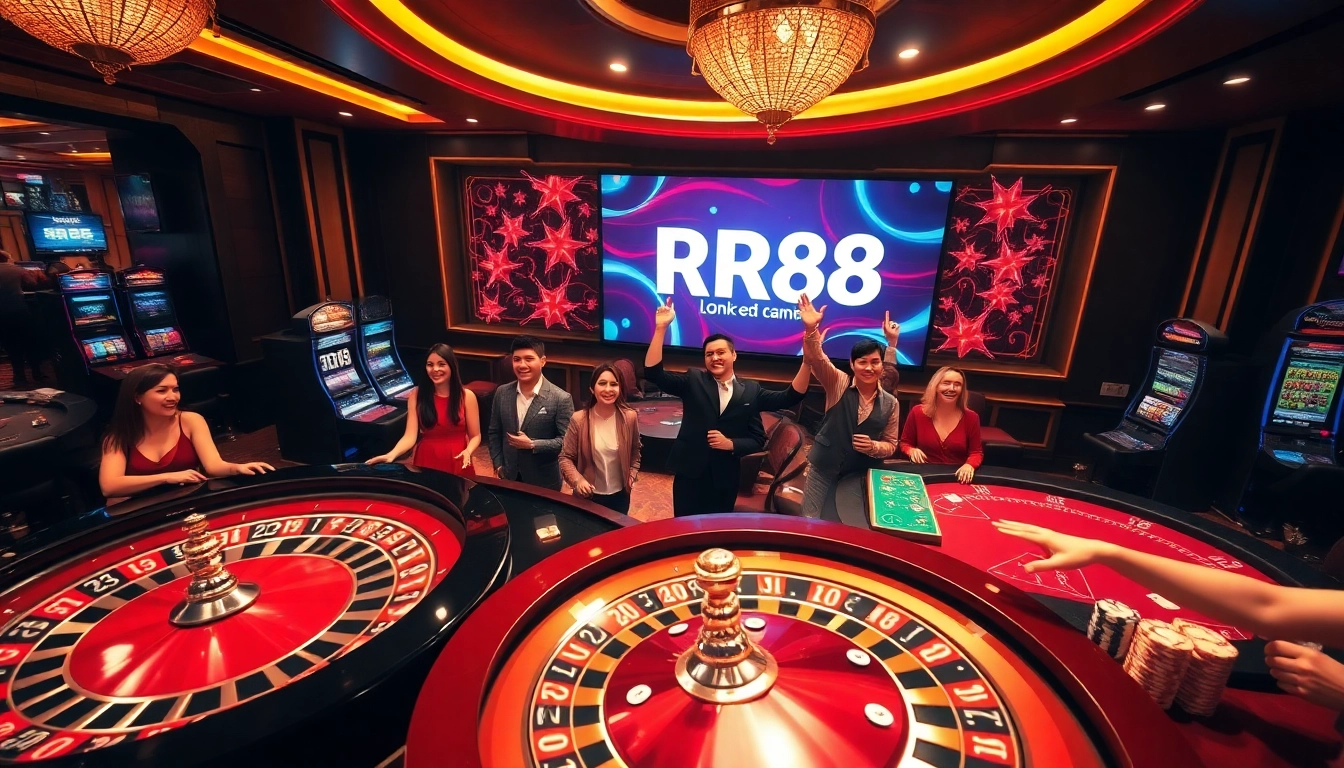 Players enjoying their winning moments at RR88 casino with vibrant games and thrilling action.