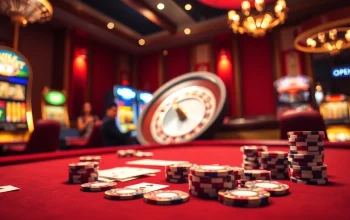 Players enjoying a thrilling casino experience at open88.com with vibrant games and luxurious decor.