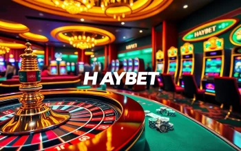 Experience a thrilling game at HAYBET's casino, featuring vibrant tables and high-stakes betting.