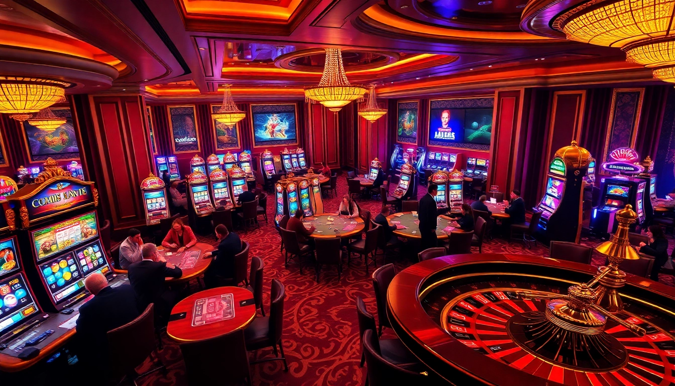 Nohu90.com offers an exciting casino experience with lively table games and vibrant slot machines.