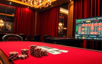 K88 branded casino table with poker chips and cards creating an exciting gaming atmosphere.