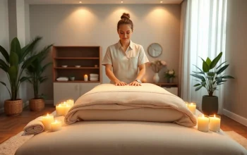 Relaxing atmosphere for 수원출장마사지 with a professional therapist and serene setup.