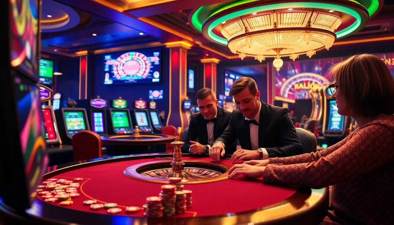 Gambling excitement captured at the casino with kqbd live results on display.