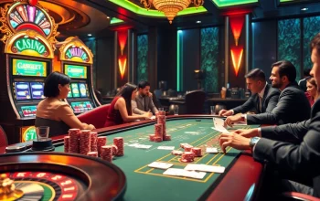 Engage in thrilling card games and casino action at https://bem88.com with vibrant poker chips and glamorous tables.