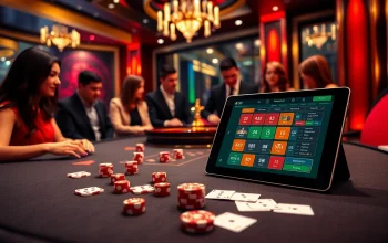 Experience the thrill at nhà cái Hay88 with a vibrant casino setup featuring chips and a roulette wheel.