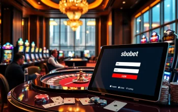 Experience sbobet login indonesia at a luxurious casino with vibrant gaming tables and exciting odds.